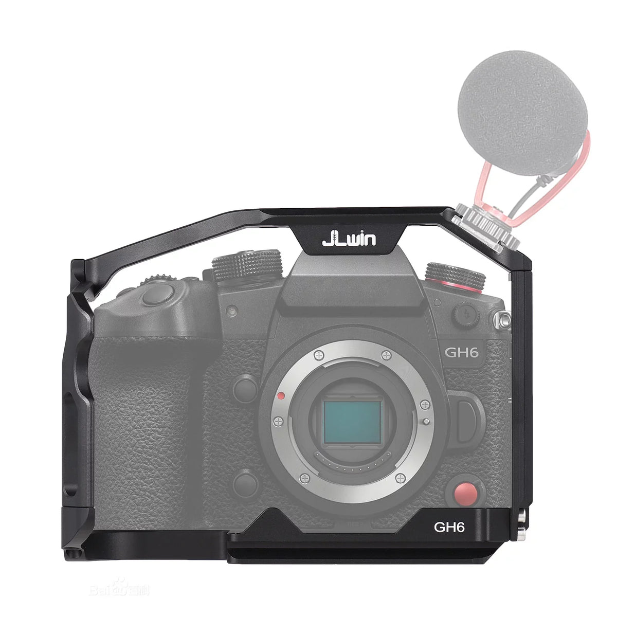 ammoon Camera Cage with Cold Shoe Mount and Magnetic Wrench Slot for GH6 Durable Aluminum Alloy Construction