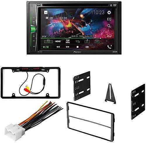 KIT4749 Bundle for 1999-2003  F150 W/ Pioneer AVH-241EX Double DIN Car Stereo with Bluetooth/Backup Camera/Installation Kit/in-Dash DVD/CD AM/FM 6.2" Touchscreen Digital Media Receiver