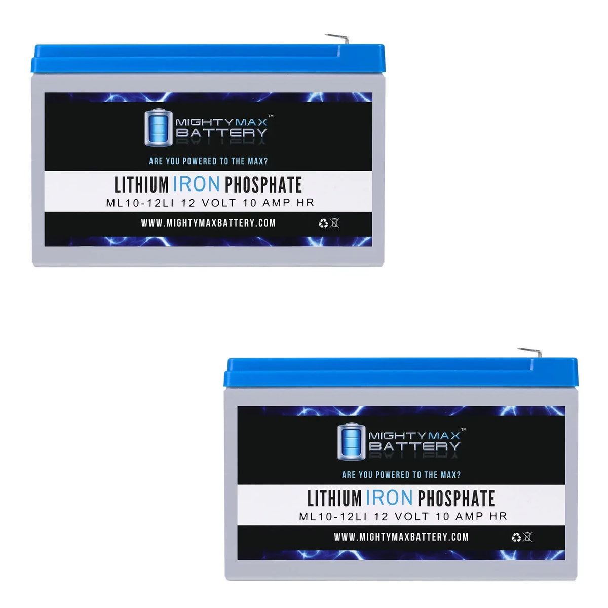 12V 10AH Lithium Replacement Battery appropriate with Streamlight E-Flood Box HL - 2 Pack