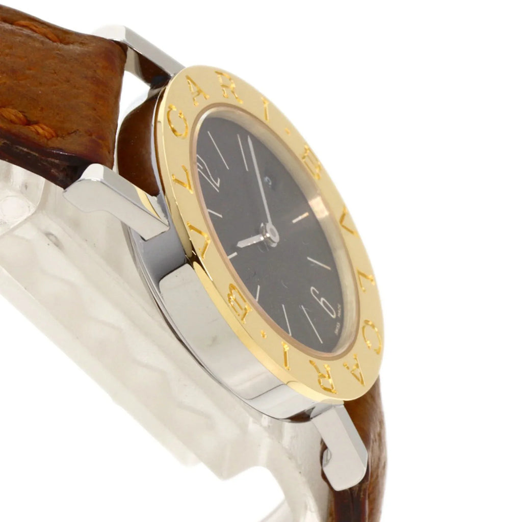 Pre-Owned BVLGARI BB26SGL Watch Stainless Steel/Leather/K18YG Ladies (Good)
