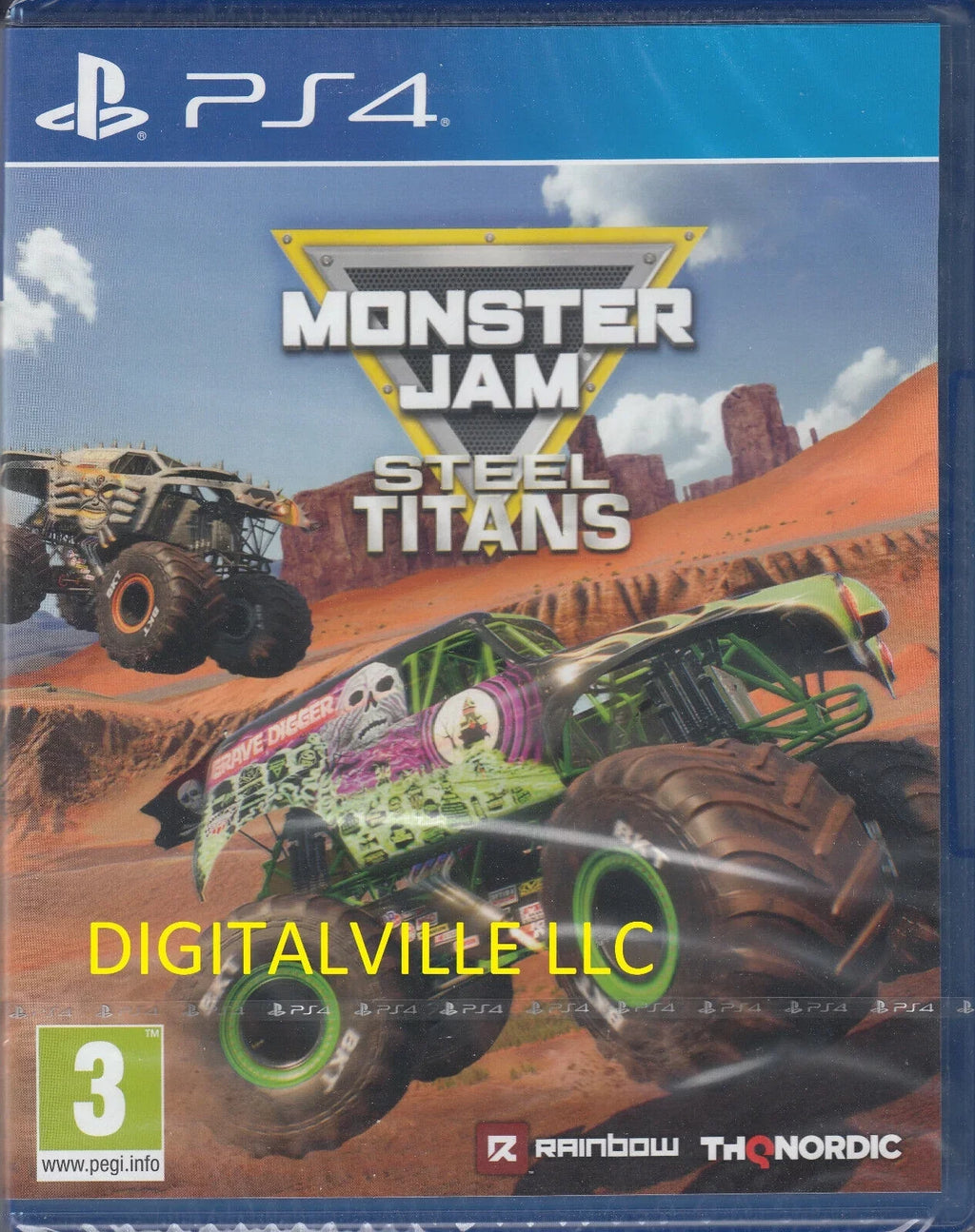 Monster Jam Steel Titans PS4 Brand New Factory Sealed Truck Crush PlayStation 4