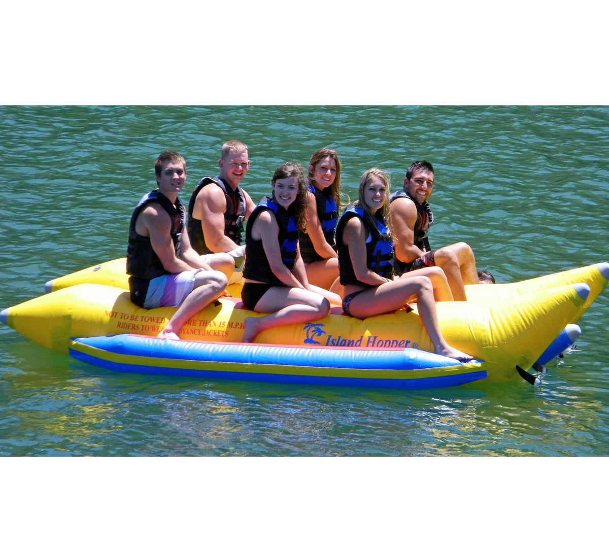 Island Hopper Commercial Side-To-Side Elite Class Banana craft - 6 Person