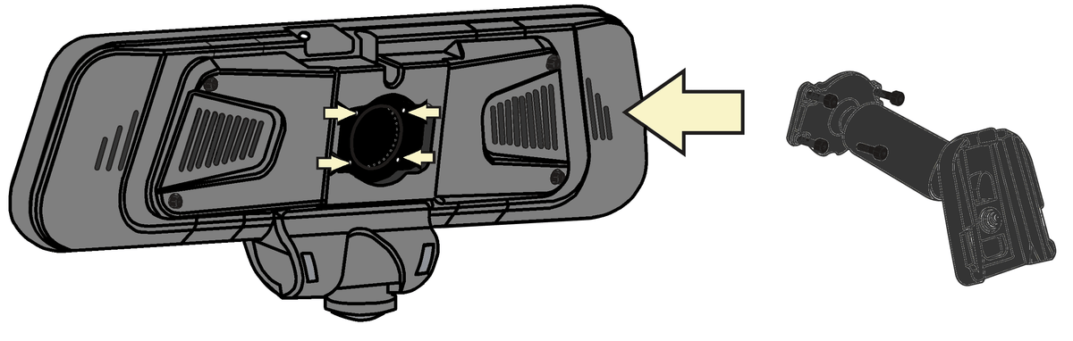 RYDEEN BP1 - Backpack Adaptor for 360 View Mirror VSM-AV Mount / D-Tab Included (for TOMBO 360X This Item Already Included)