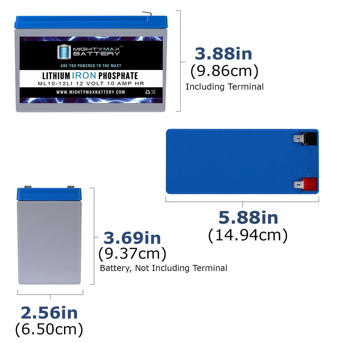 12V 10AH Lithium Replacement Battery appropriate with Streamlight E-Flood Box HL - 2 Pack