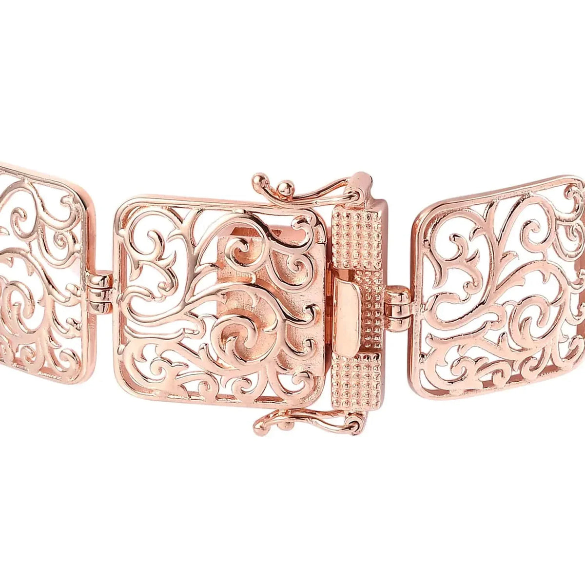 Shop LC 18K Rose Gold Plated Bracelet Jewelry Size 6.5" Birthday Mothers Day Gifts for Mom