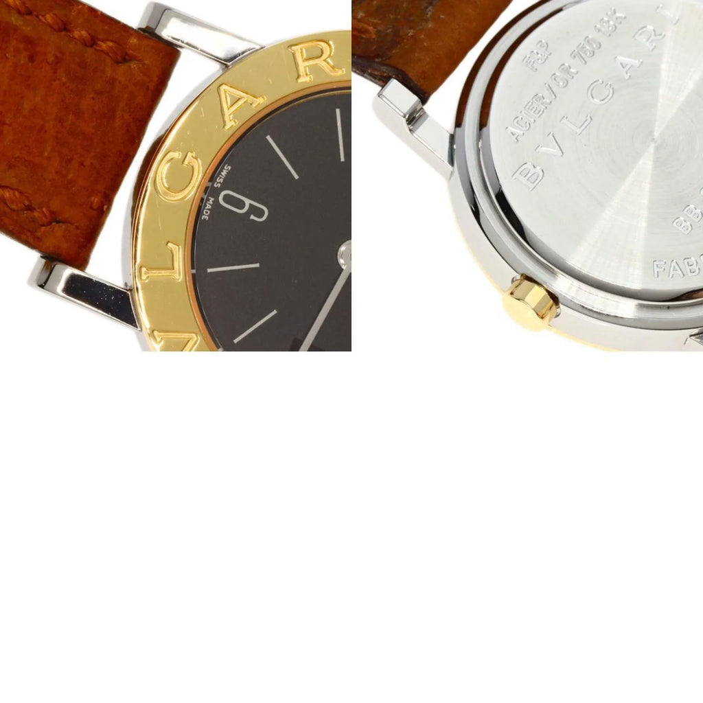 Pre-Owned BVLGARI BB26SGL Watch Stainless Steel/Leather/K18YG Ladies (Good)