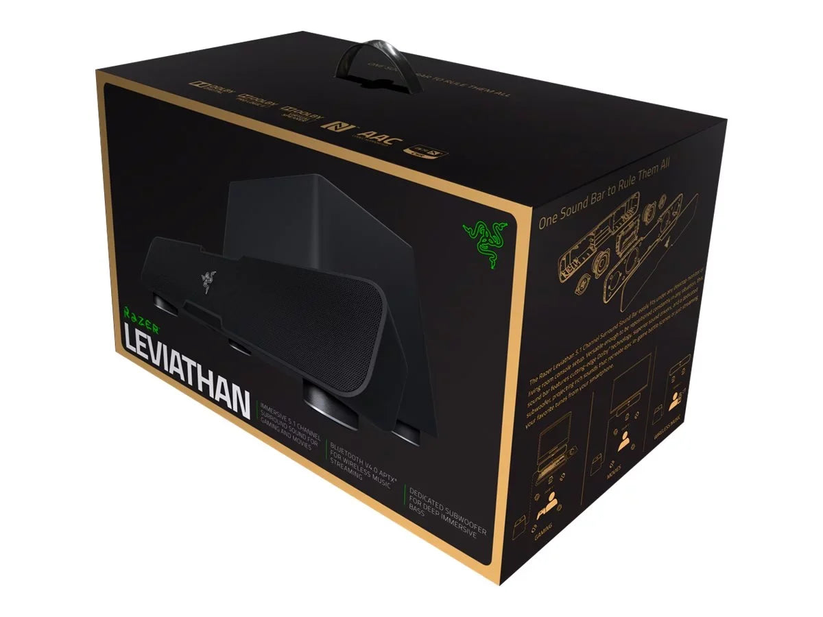 Leviathan PC Gaming and Music Sound Bar - Dolby 5.1 Surround Sound