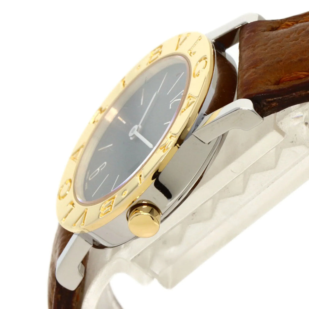Pre-Owned BVLGARI BB26SGL Watch Stainless Steel/Leather/K18YG Ladies (Good)