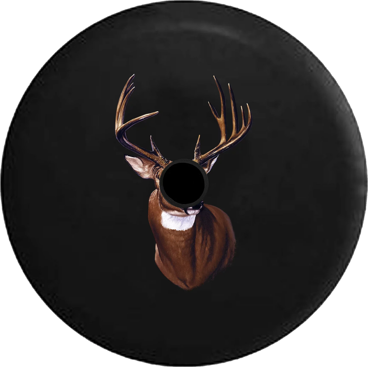 2018 2019 Wrangler JL Backup Camera Big Buck Hunting White Tail Deer Antlers Rack Spare Tire protector for Jeep RV 32 Inch