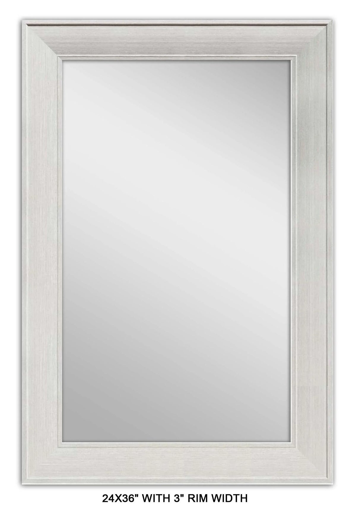 Better Homes & Garden 24" x 36" Modern Rectangle MDF Wall Mirror, Grey