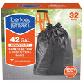 3mil Heavy Duty Contractor and Industrial Use Bags, 32 ct.. Berkley Jensen 42-Gal