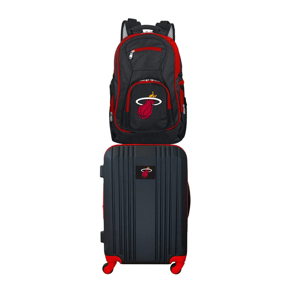 NBA Miami Heat 2-Piece Luggage and Backpack Set