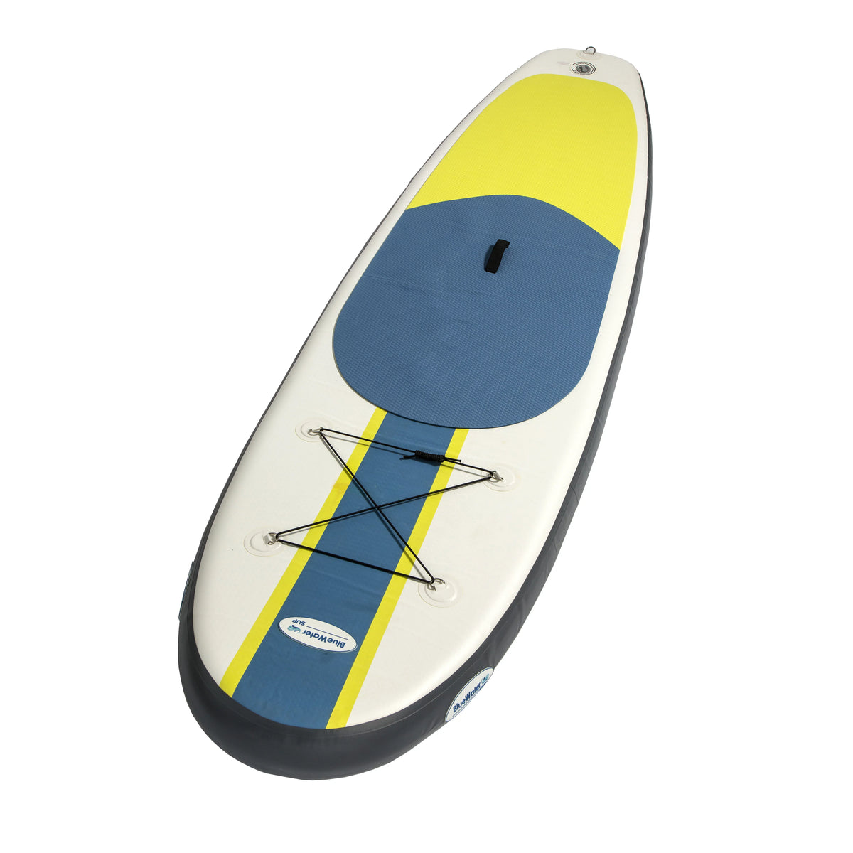 Blue liquid Toys Portable Inflatable Stand Up Paddle Board Kit with Pump, Backpack, Coil Leash, and Repair Kit, SUP 350 Pound Limit, 11 Feet by 34 Inches