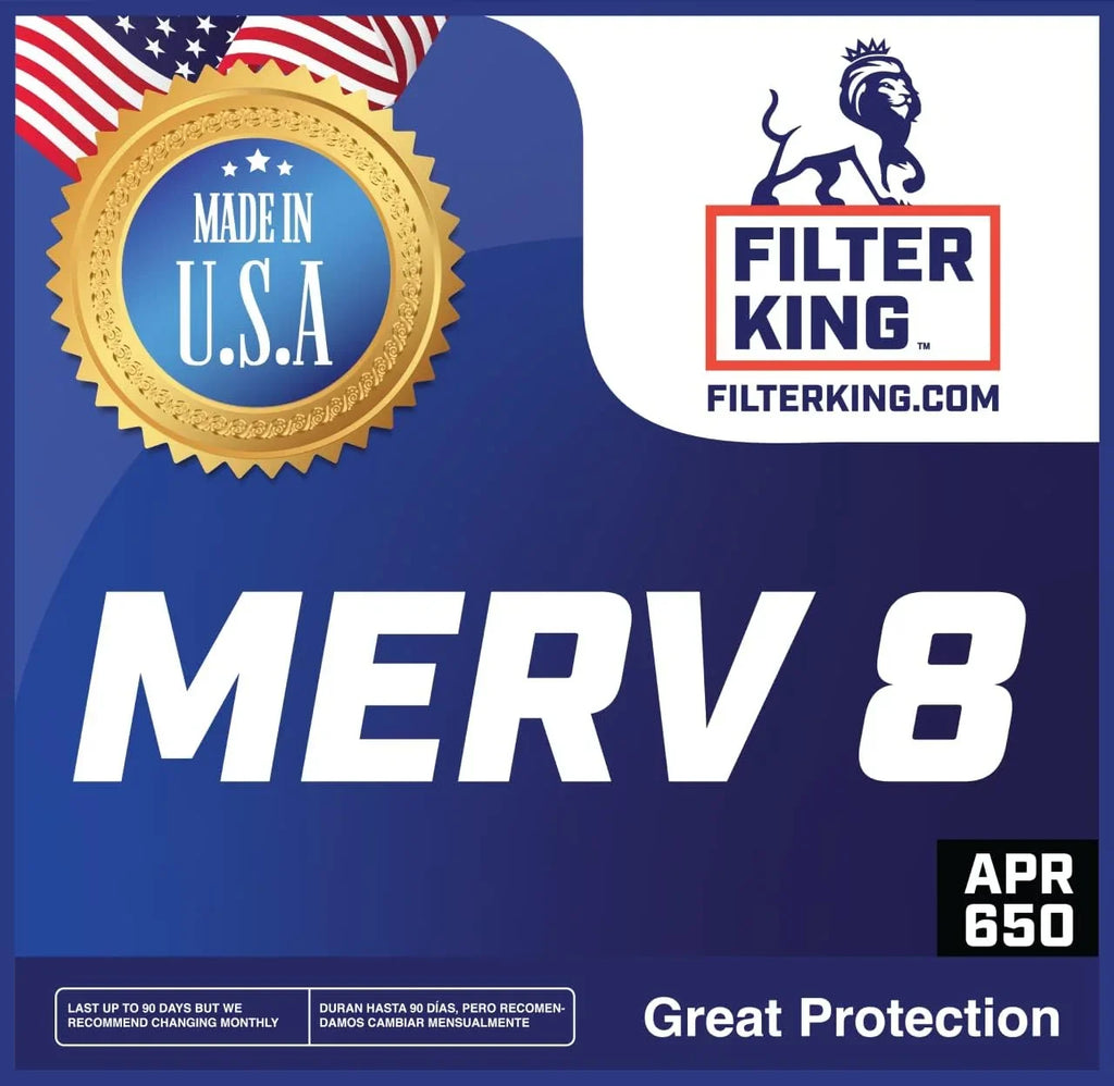 Filter King 38x51x1 Air Filter | 4-PACK | MERV 8 HVAC Pleated A/C Furnace Filters | MADE IN USA | Actual Size: 38 x 51 x .75"
