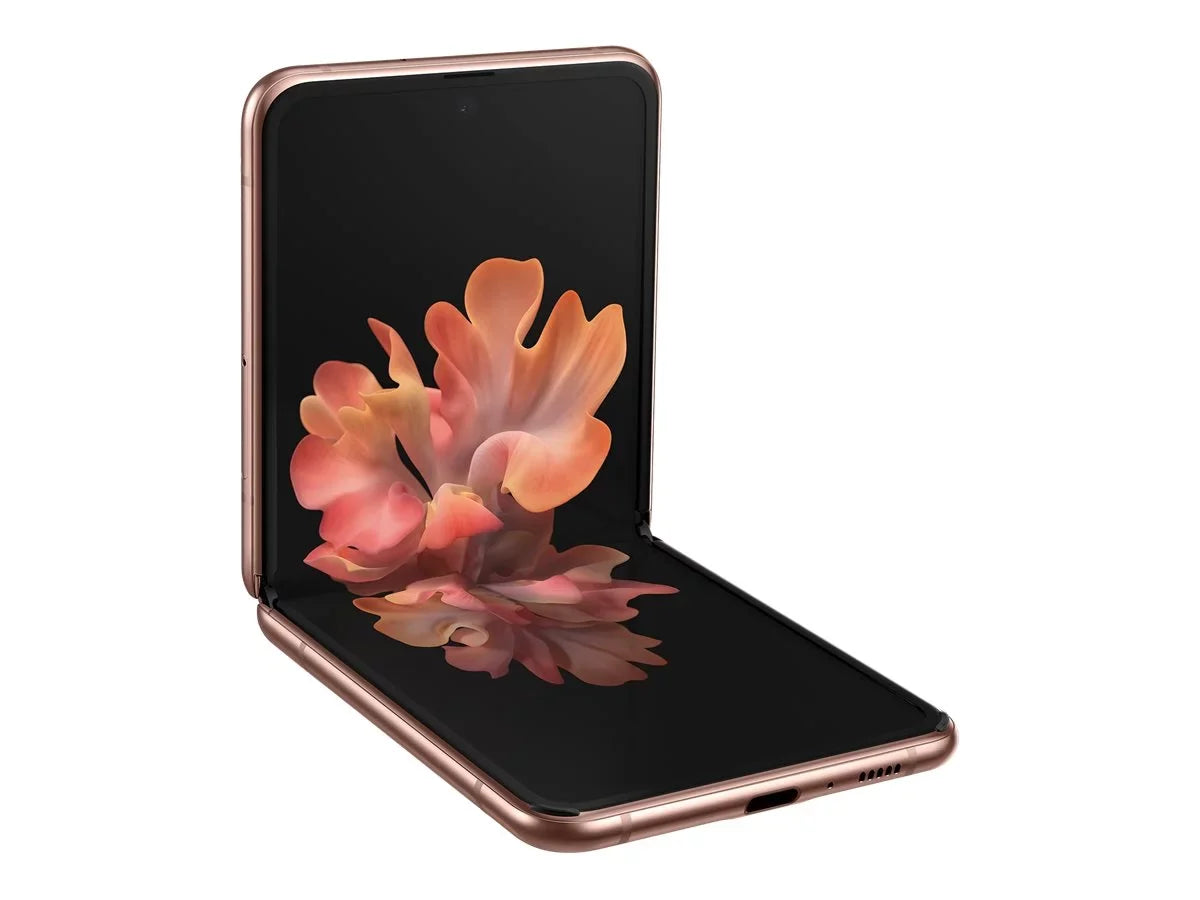 Galaxy Z Flip 5G - 5G smartphone - dual-SIM - RAM 8 GB / Internal Memory 256 GB - OLED display - 6.7" - 2636 x 1080 pixels - 2x rear cameras 12 MP, 12 MP - front camera 10 MP - mystic bronze