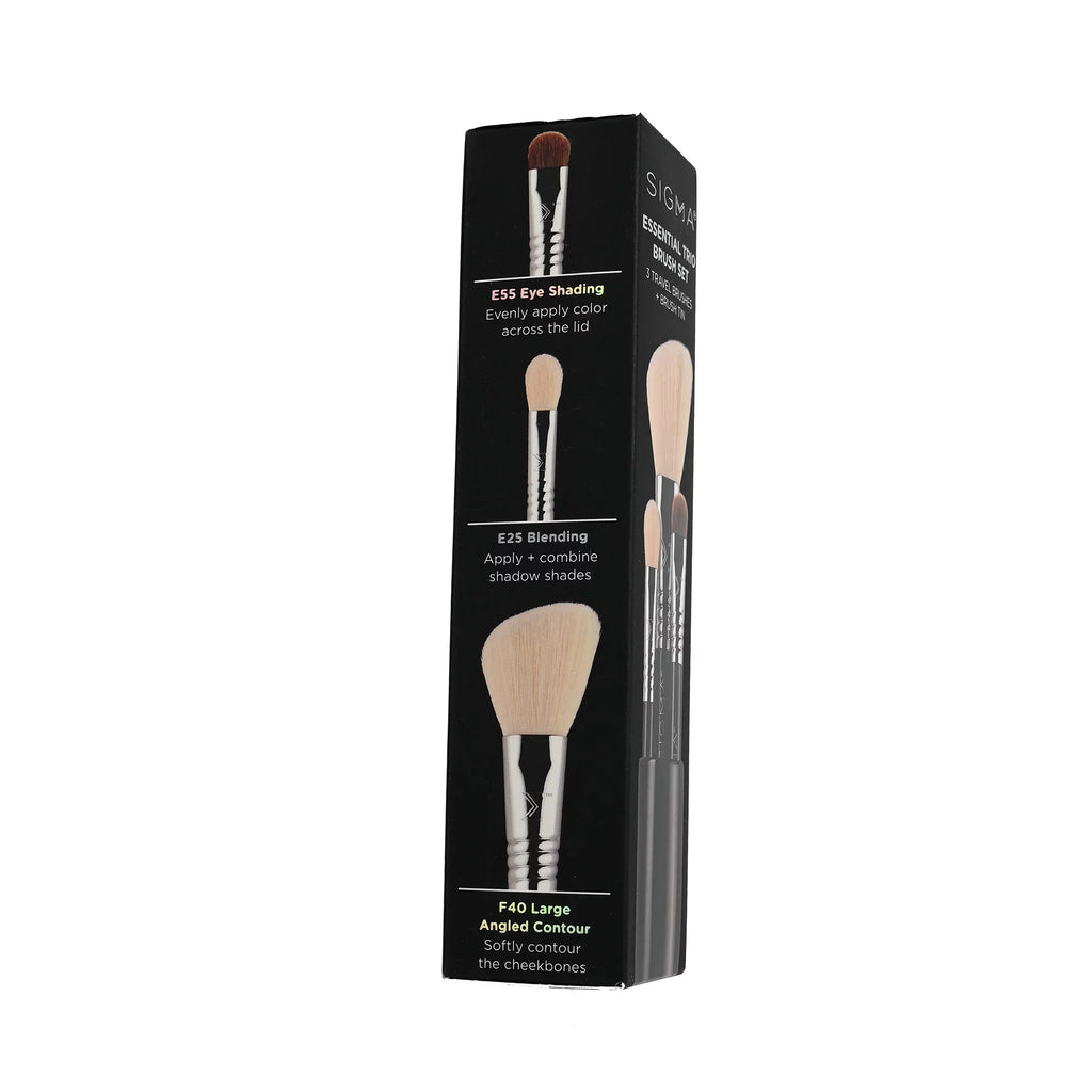 Sigma Beauty ETBS01 - Essential Trio Brush Set - Black