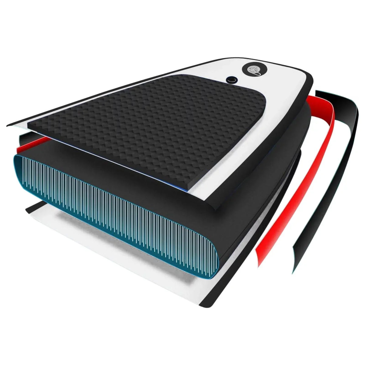 ametoys Inflatable Paddleboard Set Black and White