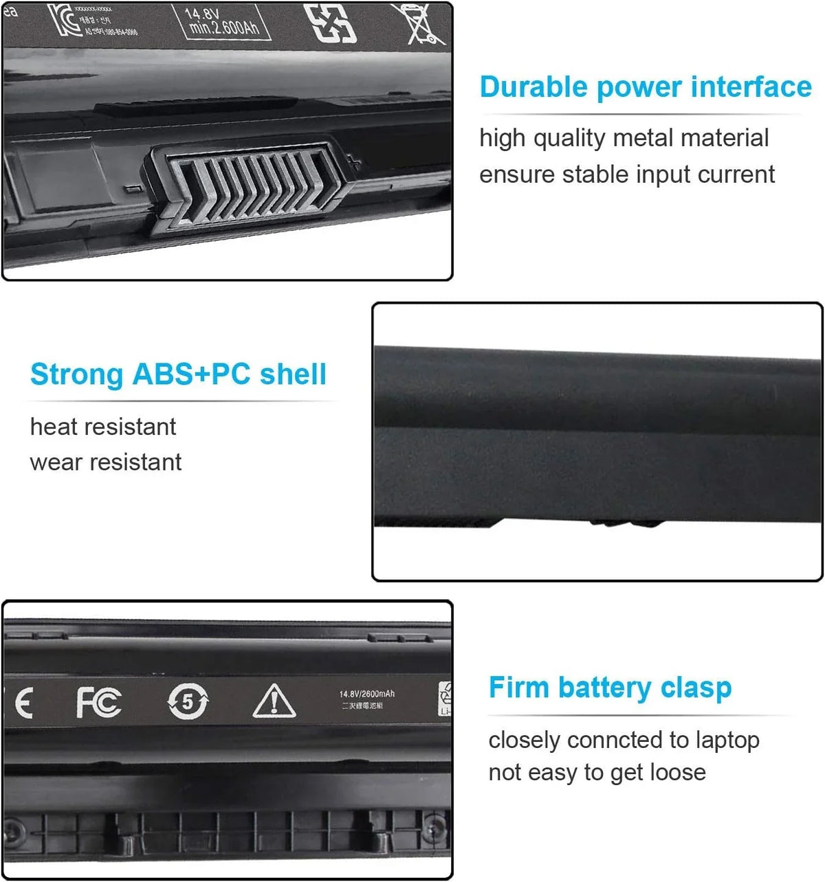 40Wh M5Y1K 14.8V y for  Inspiron 15 3000 5000 Series 5559 5566 5555 5558 5758 3552 3567 3558 3551 17 5759