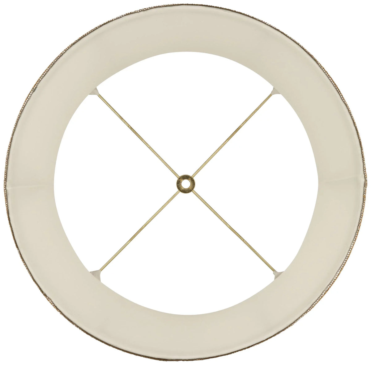 Springcrest Milano Drum Lamp Shades Cream Medium 14" Top x 16" Bottom x 12" High Washer Replacement Harp and Finial Fitting